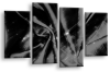 Grey Silver Abstract canvas wall art multi panel