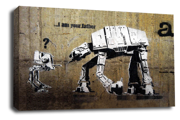 Banksy canvas wall art picture print Star Wars