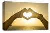 Love heart hands sunshine tropical happy canvas wall art picture print  panel
