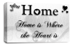 Home Love Quote Wall Art Picture Print Black White