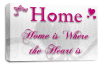 Home Love Quote Wall Art Picture Print Pink White