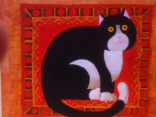 Toni Goffe Artist Original Cat Painting Art