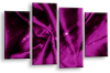 Plum Grey Abstract canvas wall art multi panel