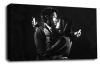 Banksy canvas wall art mobile lovers grey black white