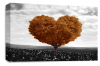 Gold Black White Love Heart Tree canvas wall art picture print