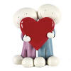 doug hyde sculpture, i love you this much resin