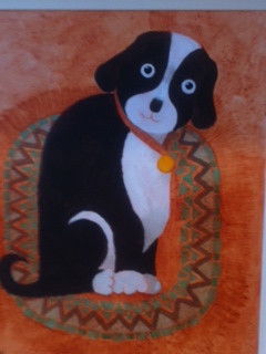 Toni Goffe Artist Original Sheep Cat Dog Art Painting