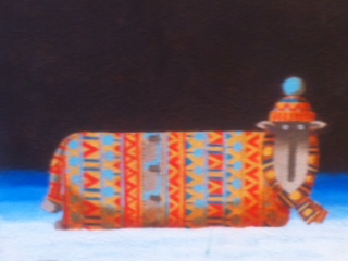Toni Goffe Artist Original Sheep Painting Art